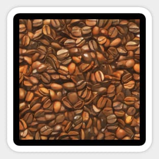 Coffee Beans Geek Designer Dune Stika Artistic Anime Style Sticker